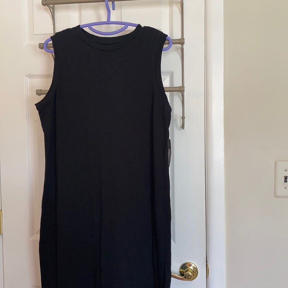 Black midi dress. New with tags!